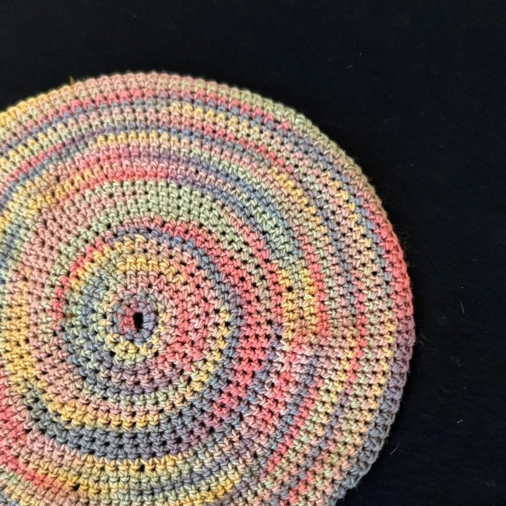 Vintage 1950s Handmade Crocheted Dollhouse Rugs Miniature Set